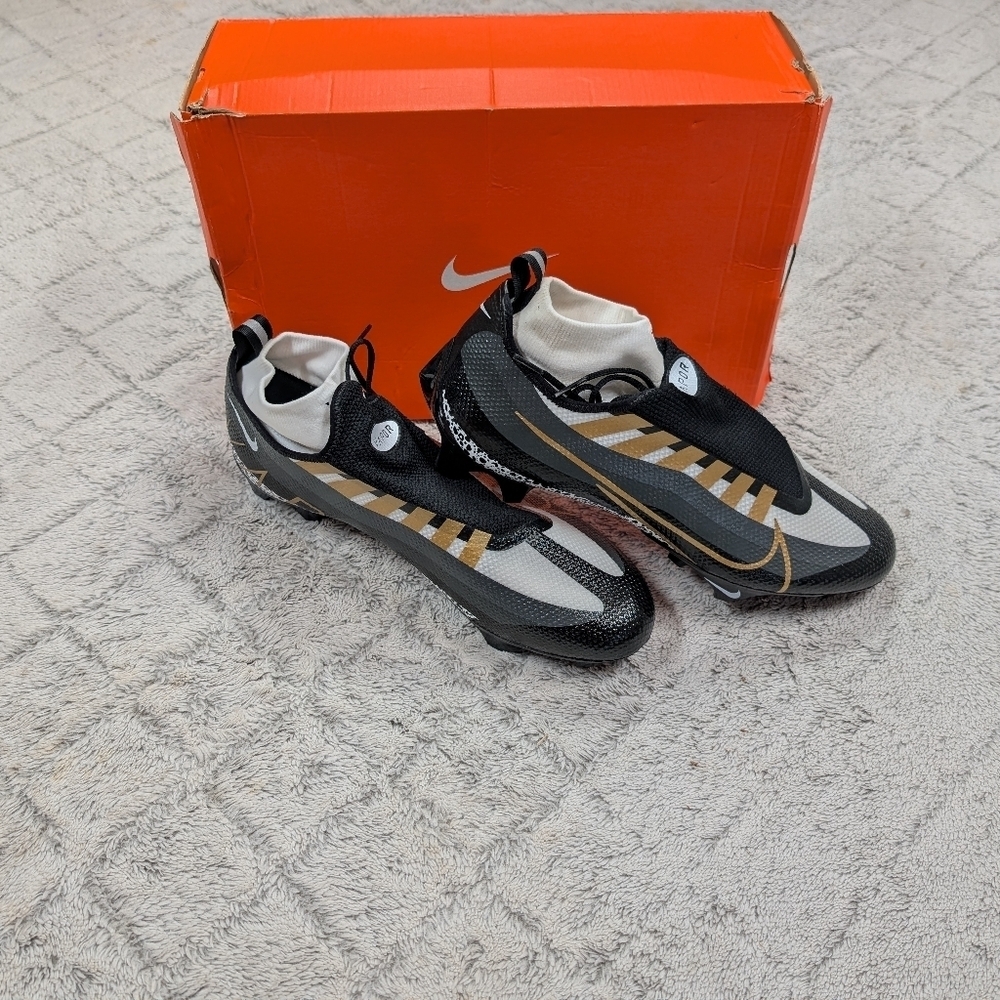 Nike Vapor Edge Pro 360 Football Cleats Black Gold White Size 14 DQ3670-002